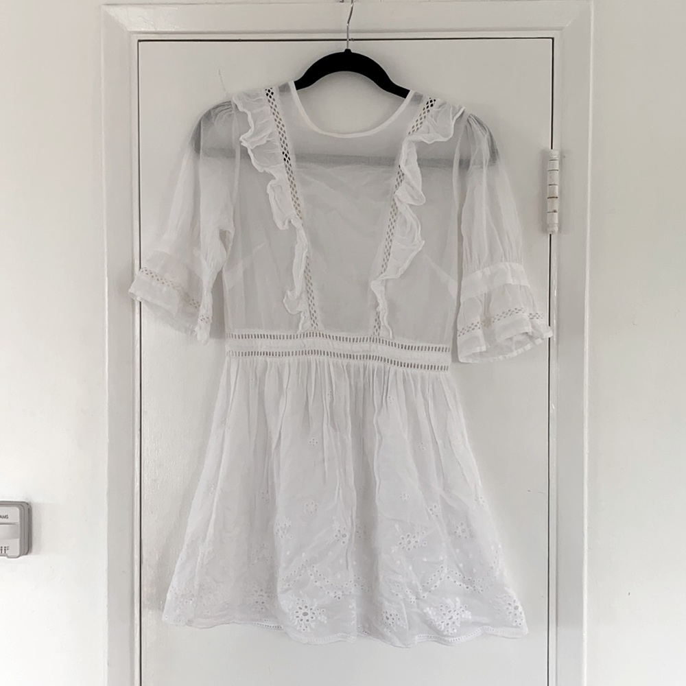 Top Shop White Mini Dress